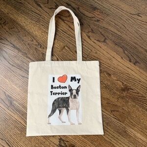 Boston Terrier Canvas Tote Bag